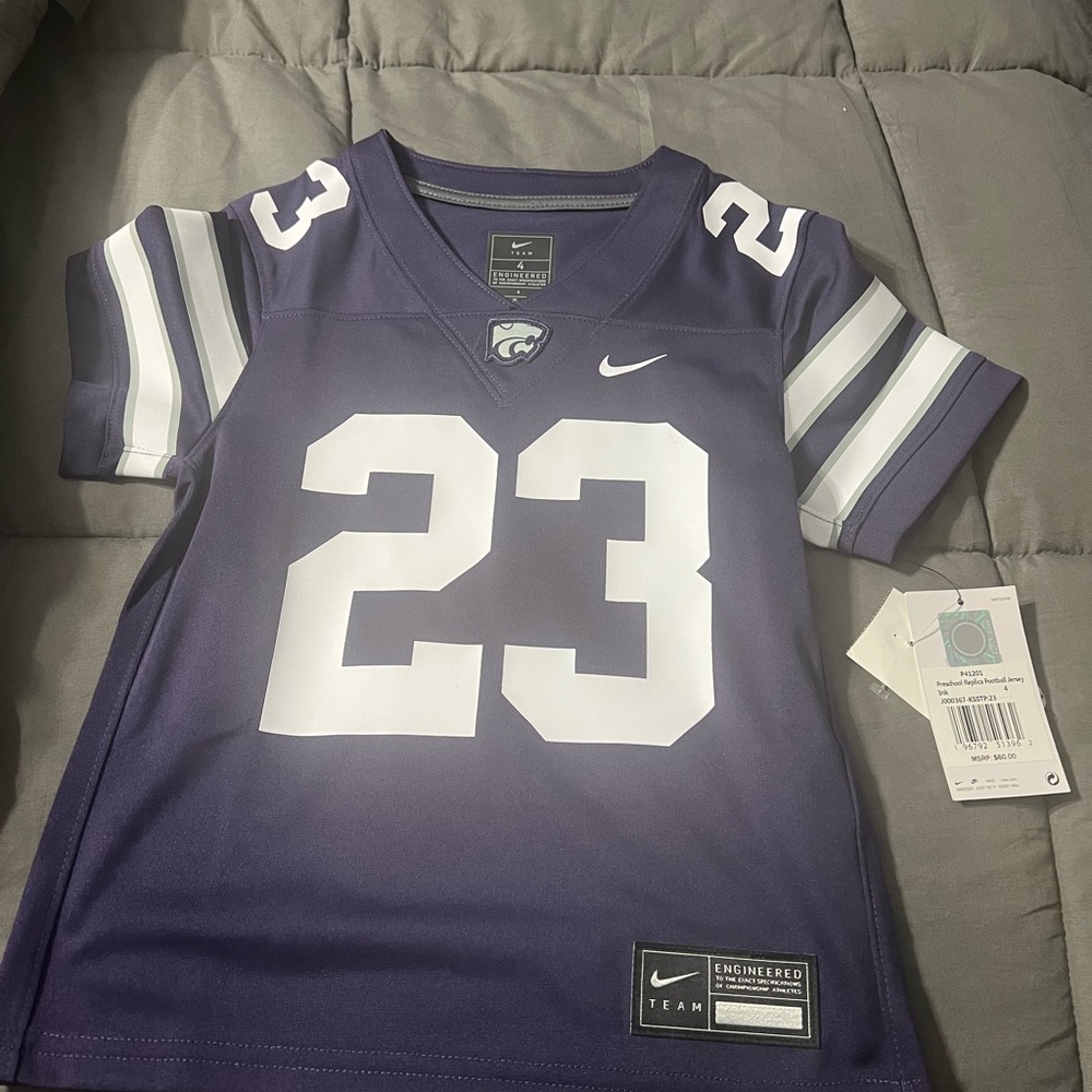 Nike Kansas State wildcats jersey new with tags size 4t
